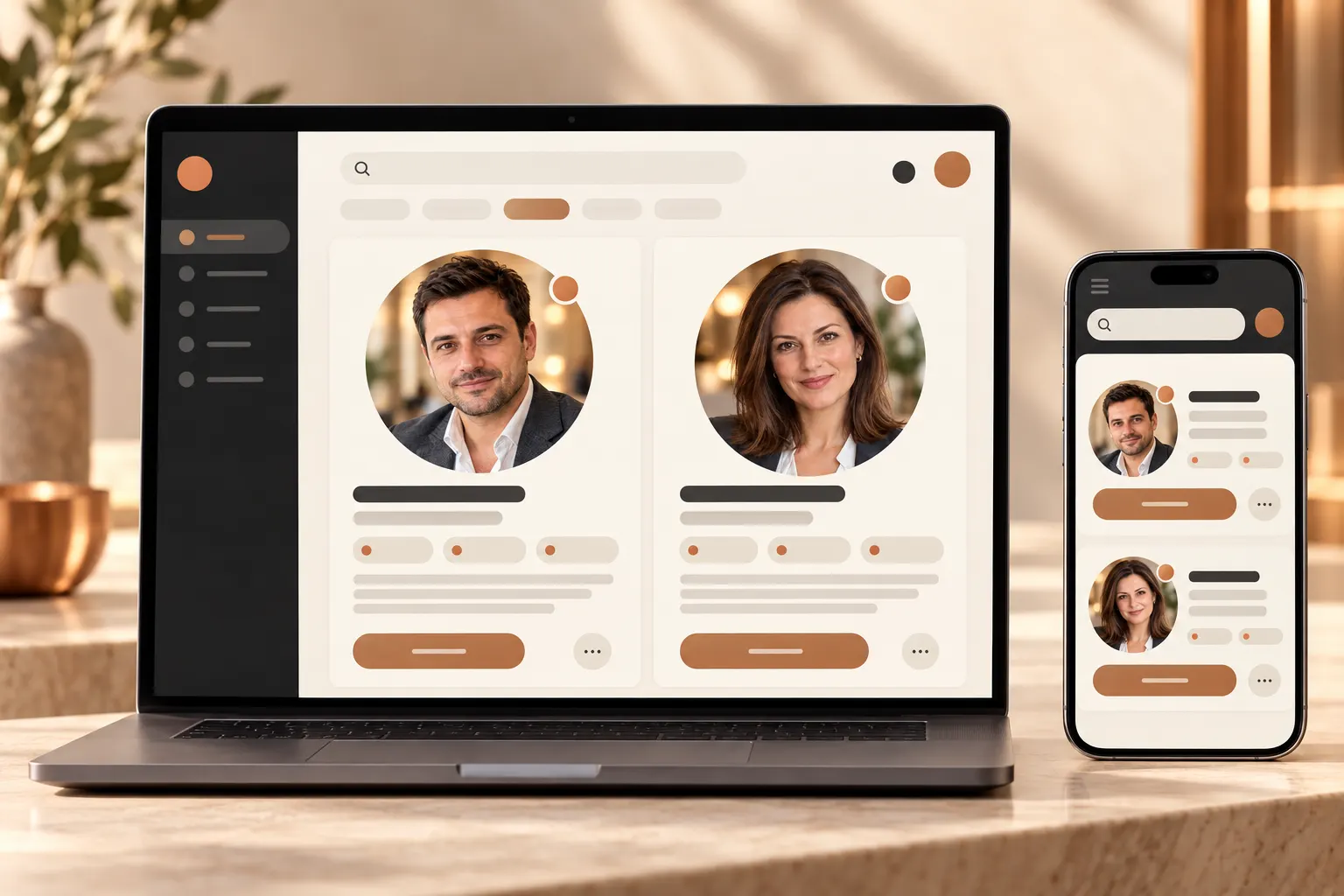 AI marketplace mockup for Growth Conference
